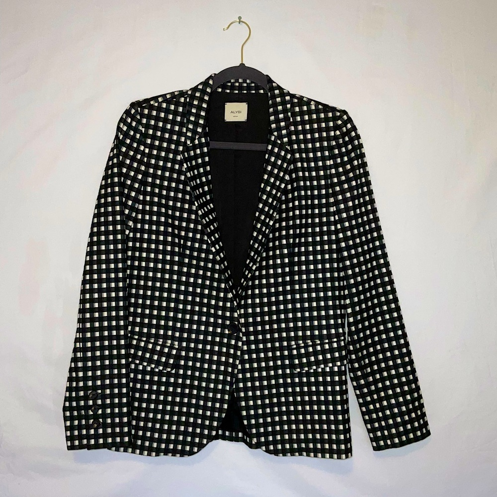 Alysi Plaid Blazer